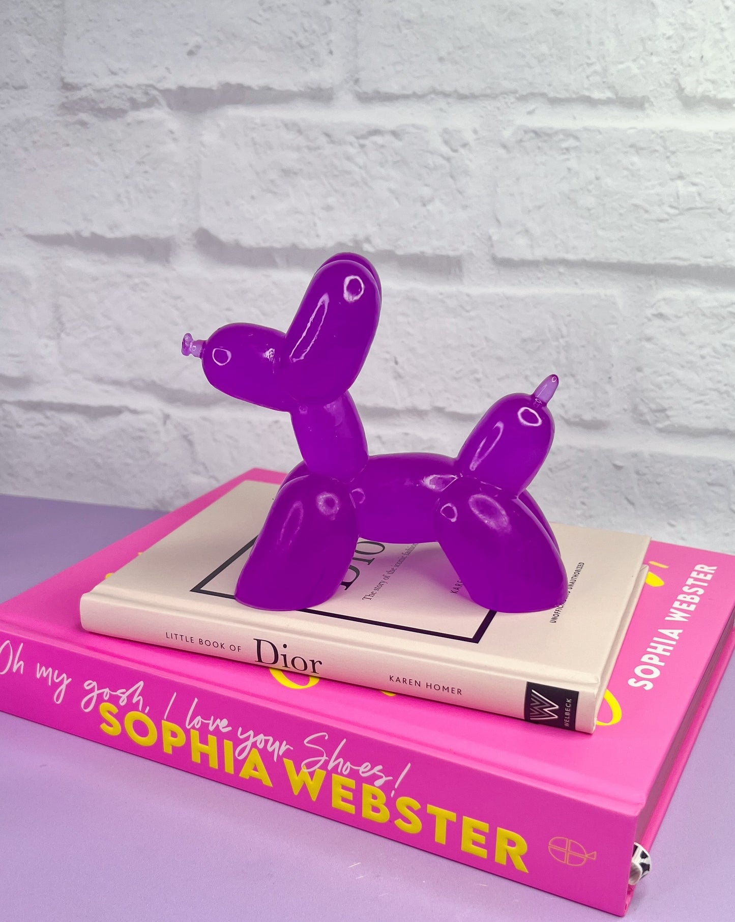 Balloon Pup Large Neon Purple