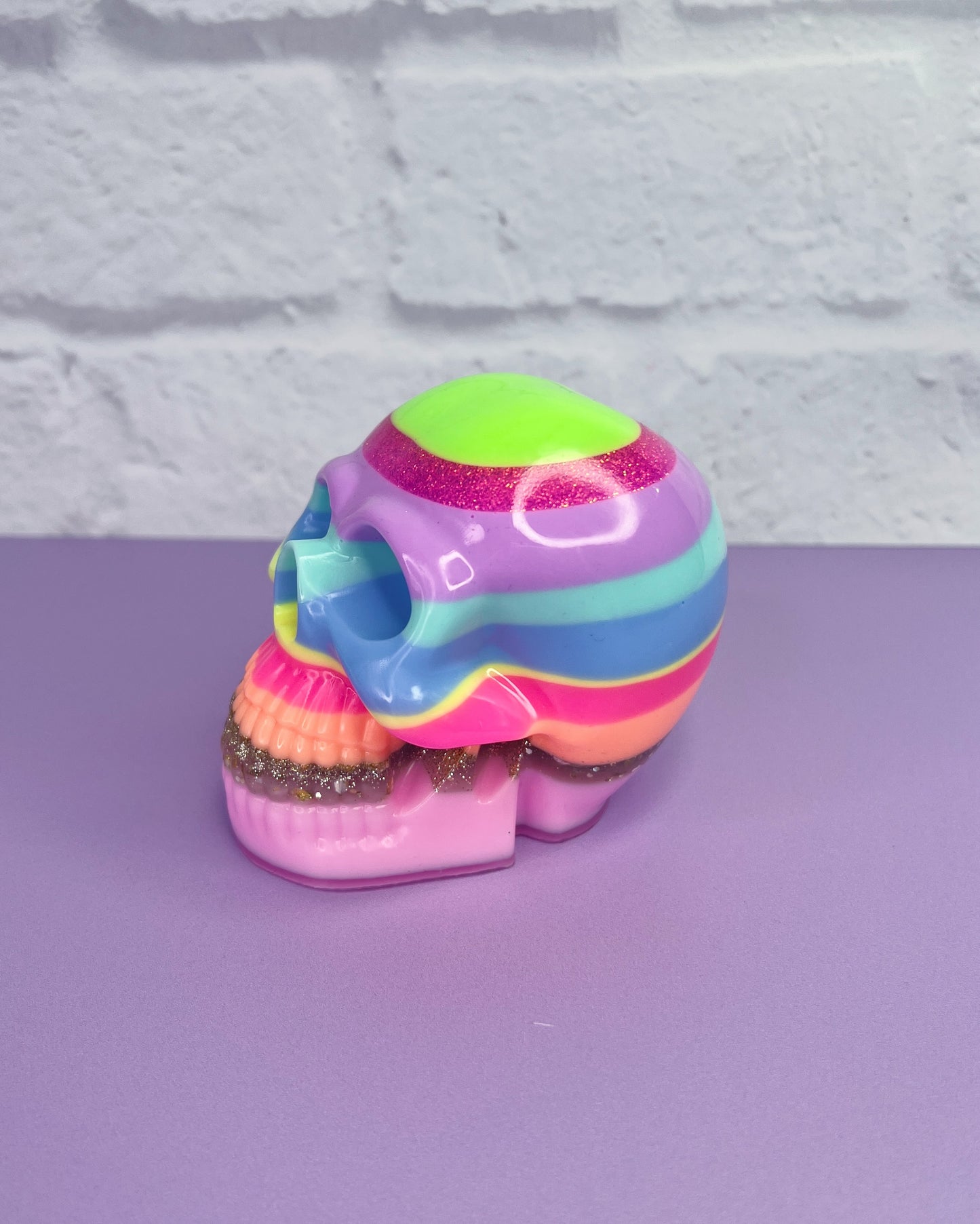 Neon Heart Large Sugar Skull 5