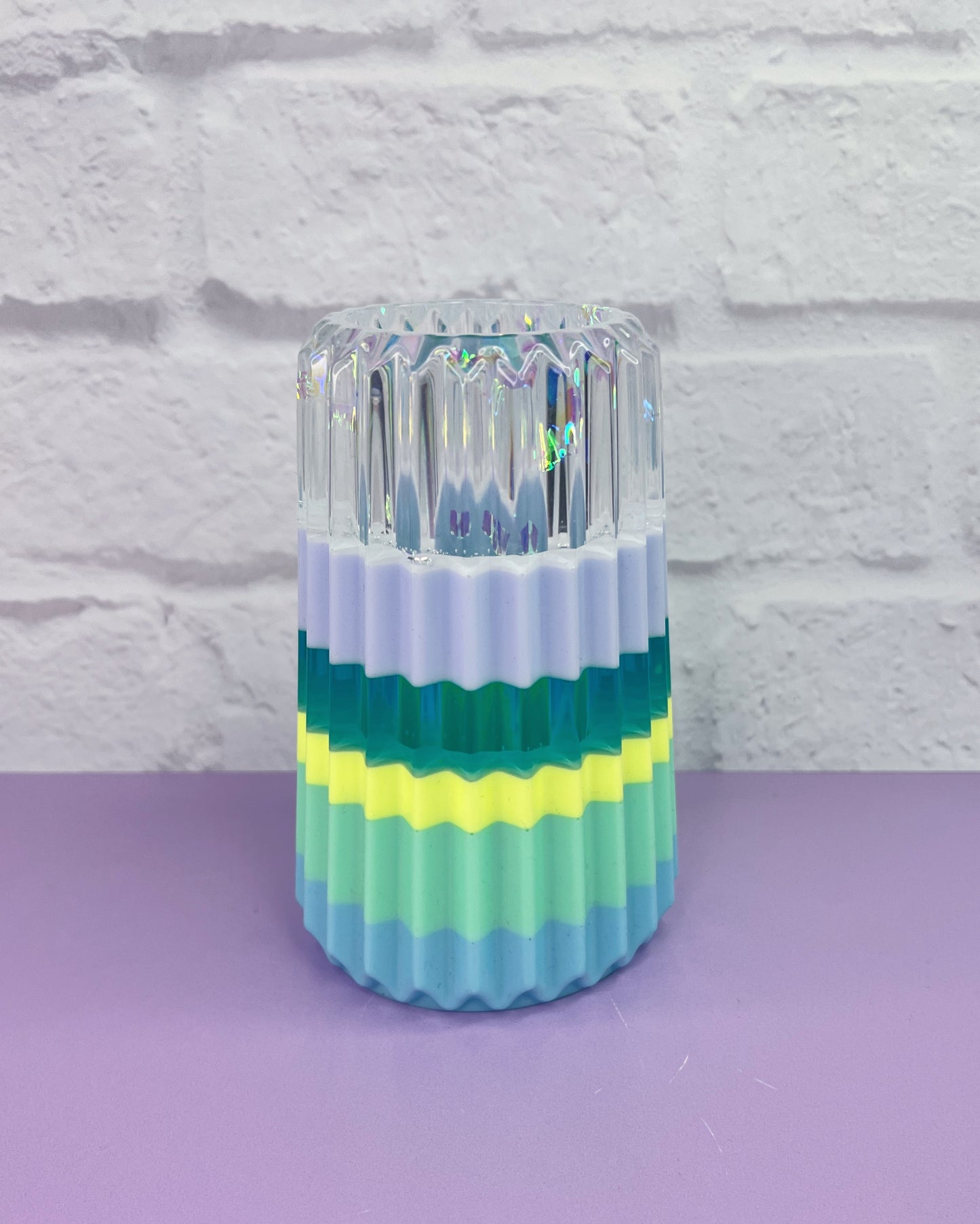 Blue, Yellow & Green Vase