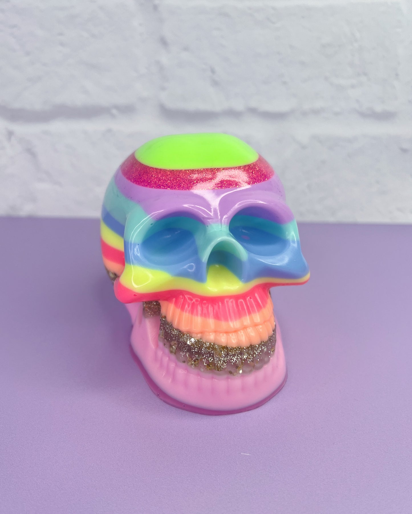 Neon Heart Large Sugar Skull 5