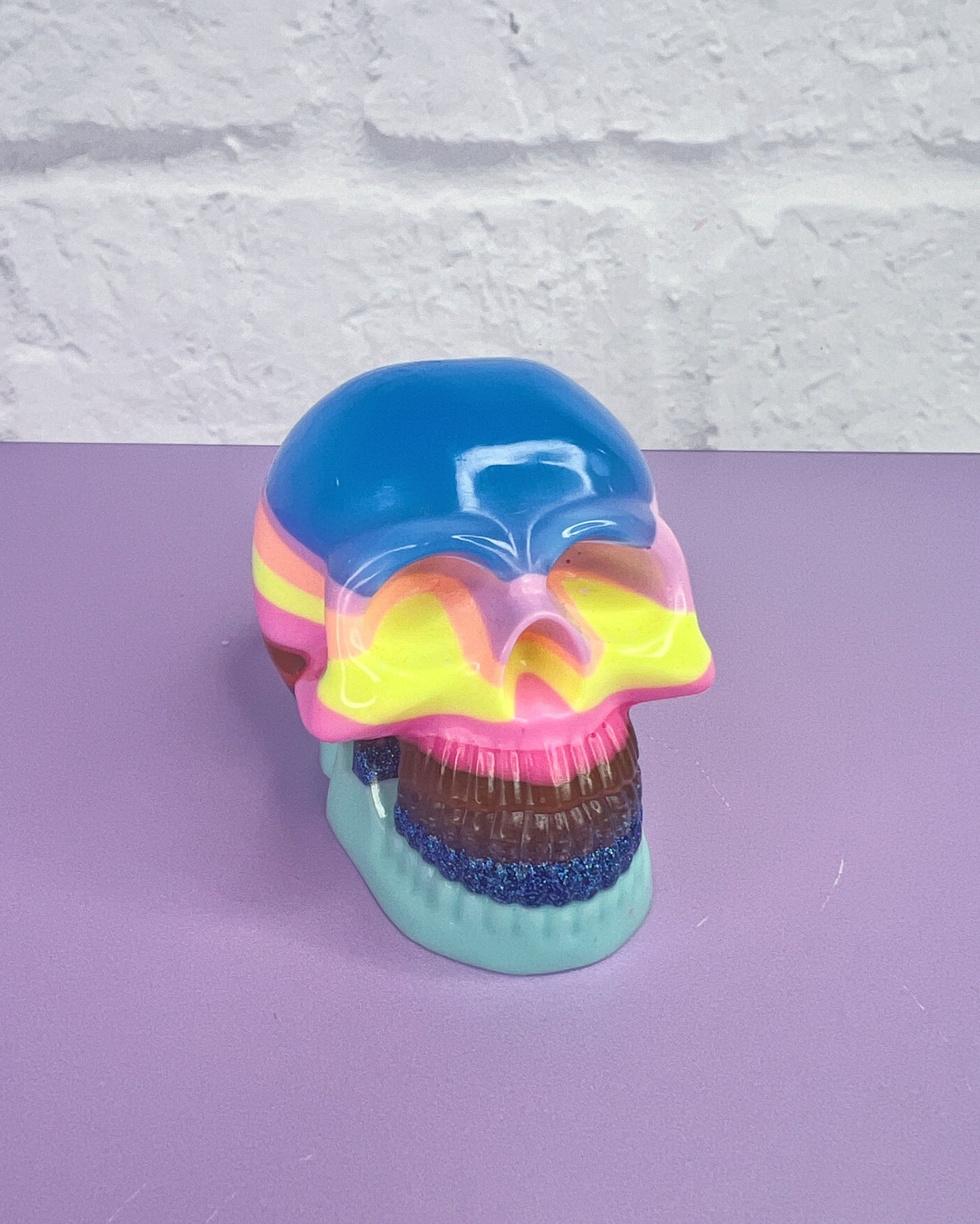 Neon Heart Medium Sugar Skull 3