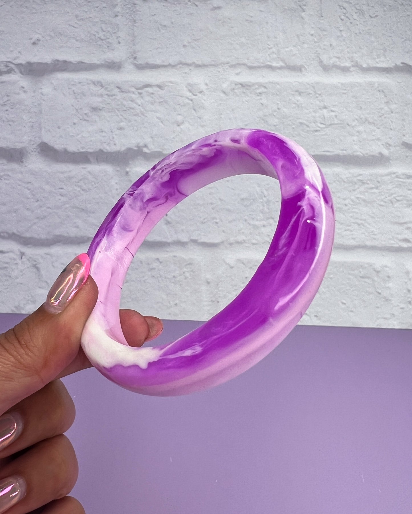 Chunky Bangle Purple