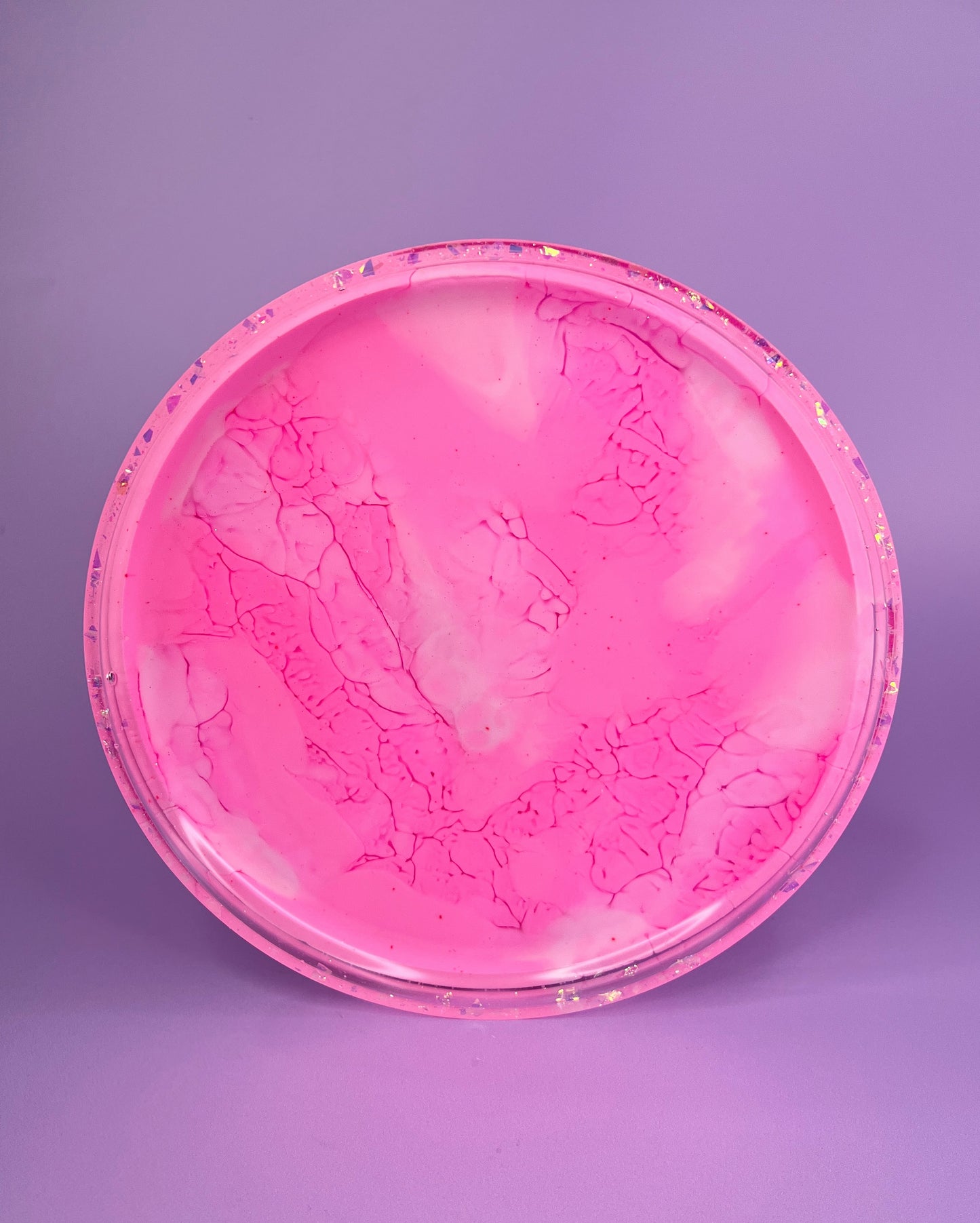 Medium Round Platter Pink 2