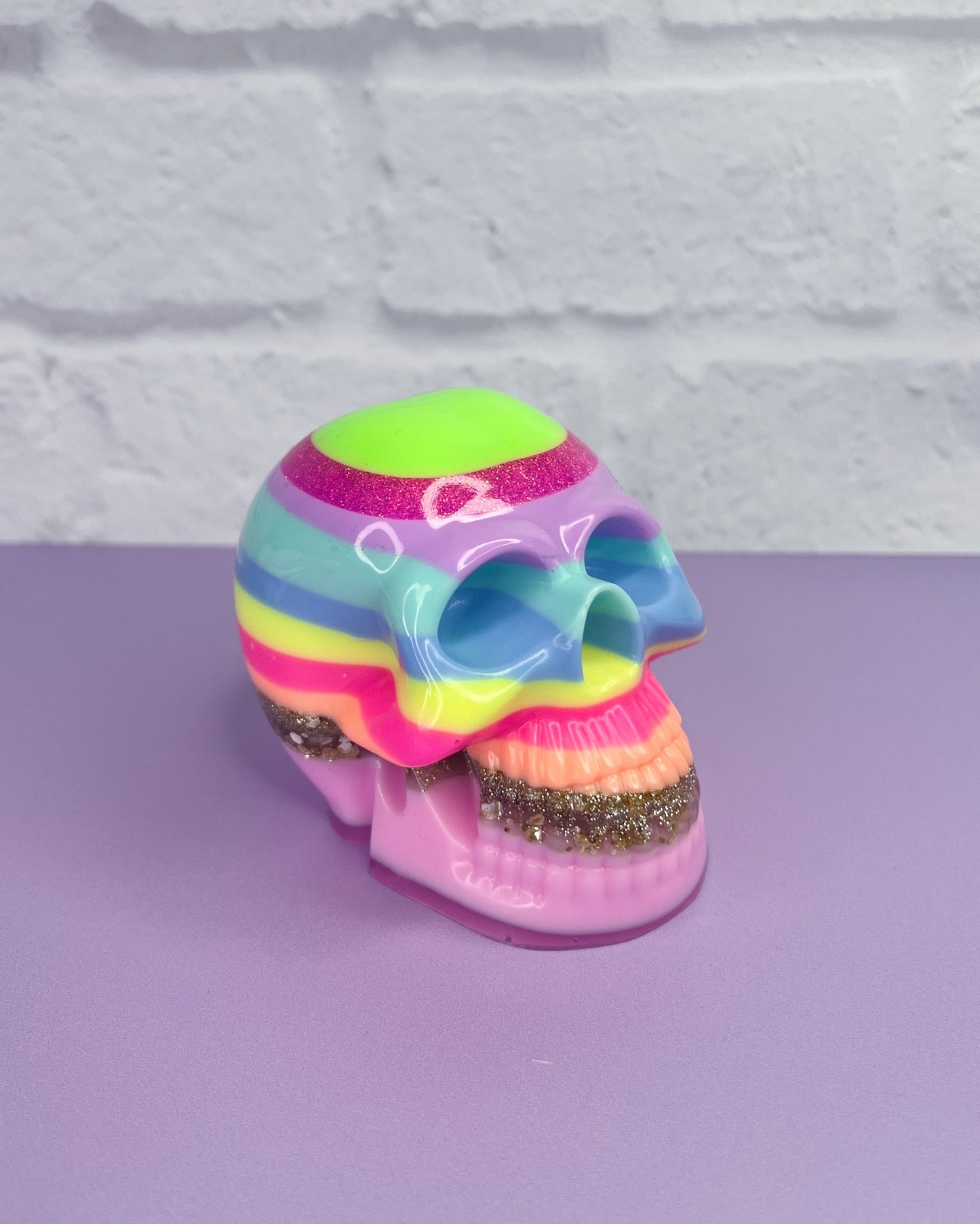 Neon Heart Large Sugar Skull 5