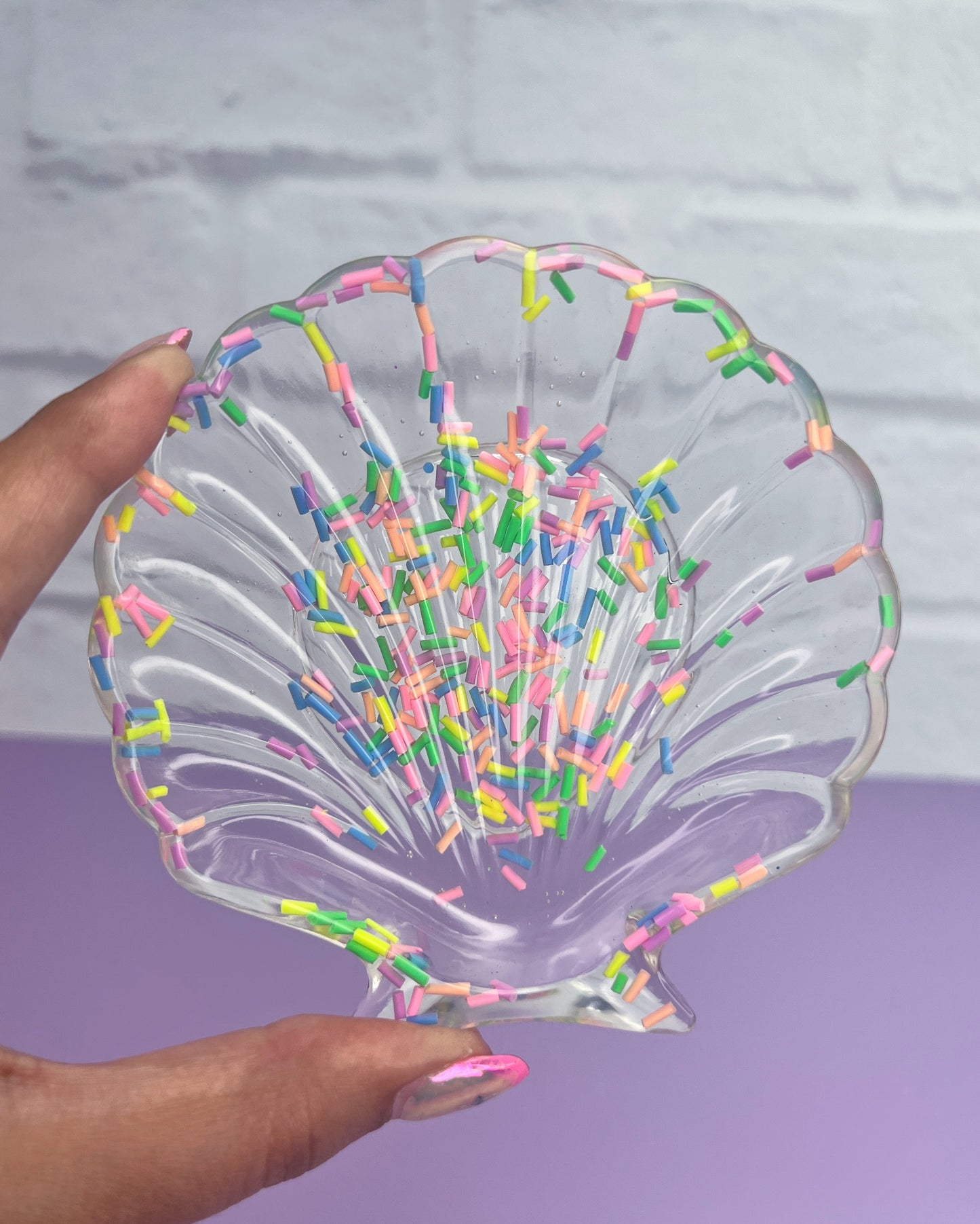 Sprinkle Shell Trinket Dish