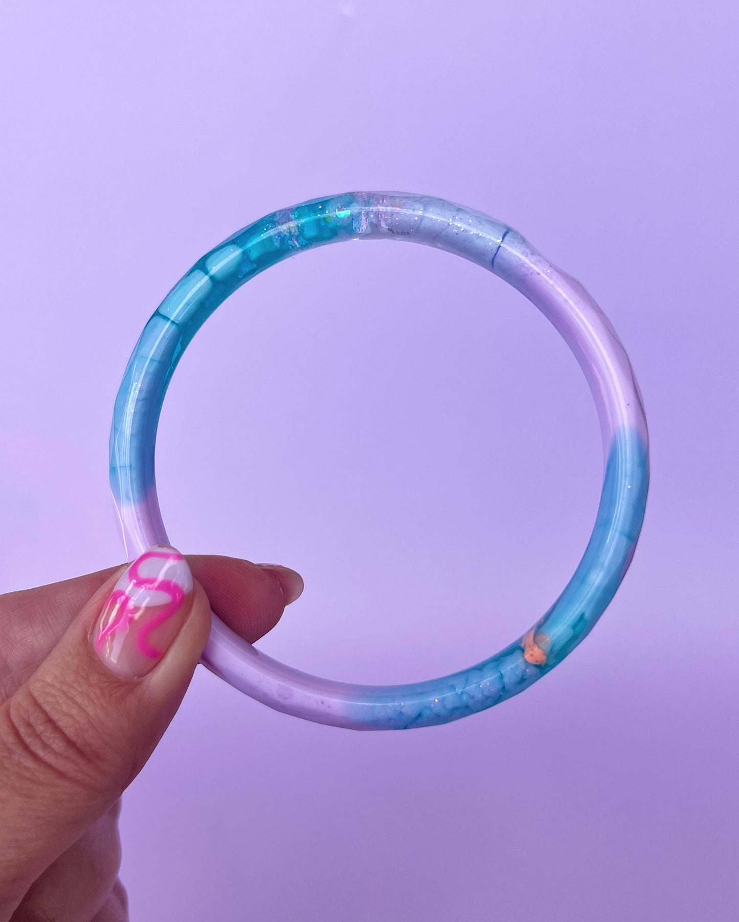 Blue, Teal & Purple Bangle