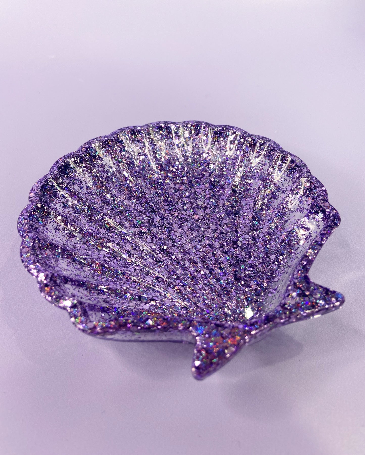 Lilac Holo Shell Trinket Dish