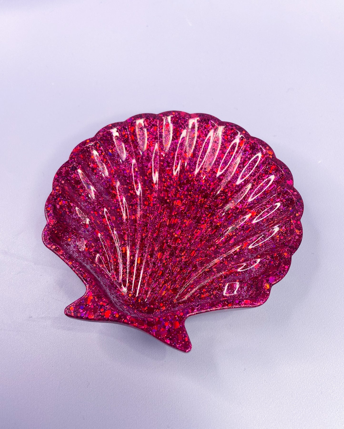 Raspberry Holo Shell Dish