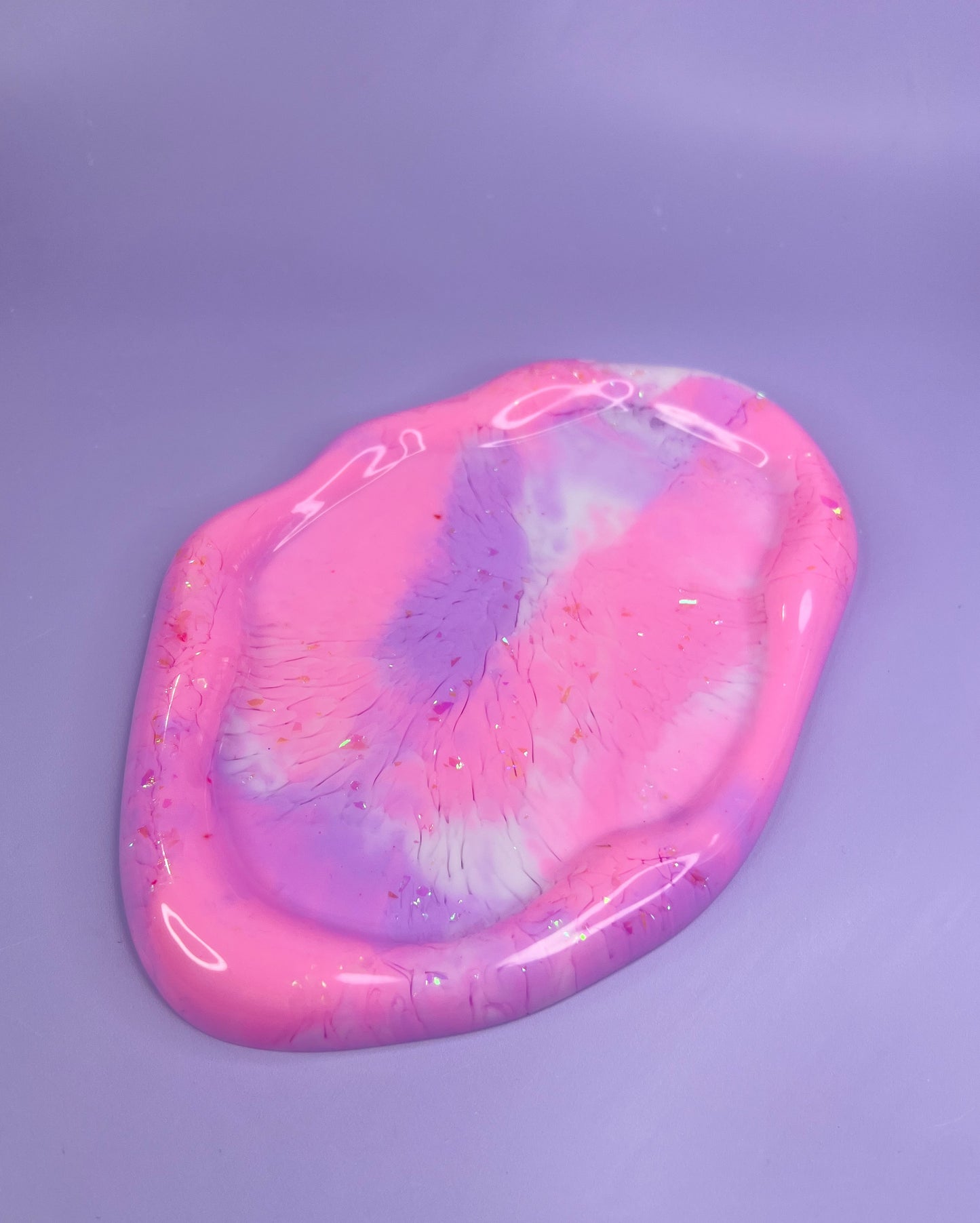 Pink, Purple & White Wiggle Tray 2