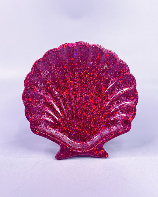 Raspberry Holo Shell Dish